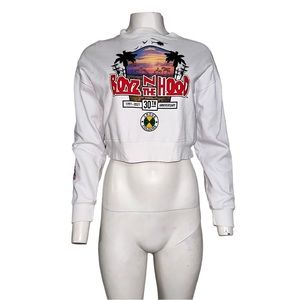 Cross Colours Boysnthehood Cropped Crewneck Sweatshirt Size XS